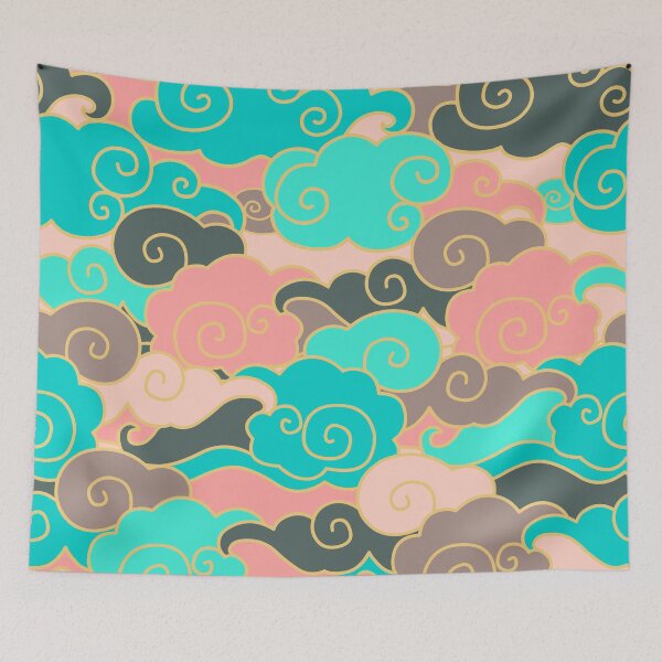 Item preview, Clouds are Fabulous! Dusk Sky cloud pattern designed and sold by REFCreative.