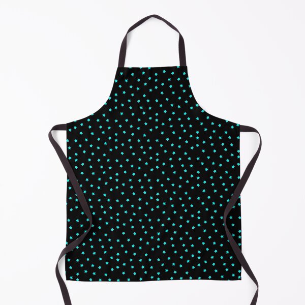 Item preview, Light Blue Star Polka Dot Pattern on a Black Background Small Sized Repeating Pattern designed and sold by Nicolette Olivier.