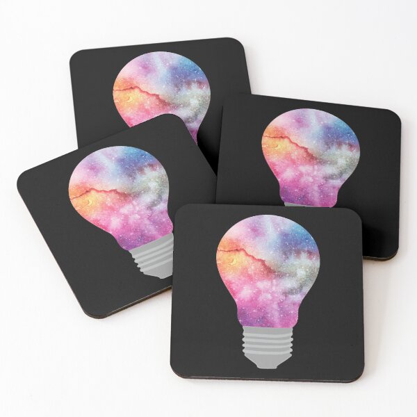 Item preview, Pink Galaxy In A Light Bulb designed and sold by ilustraliza.