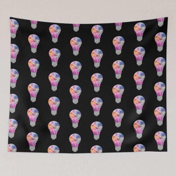 Item preview, Pink Galaxy In A Light Bulb designed and sold by ilustraliza.