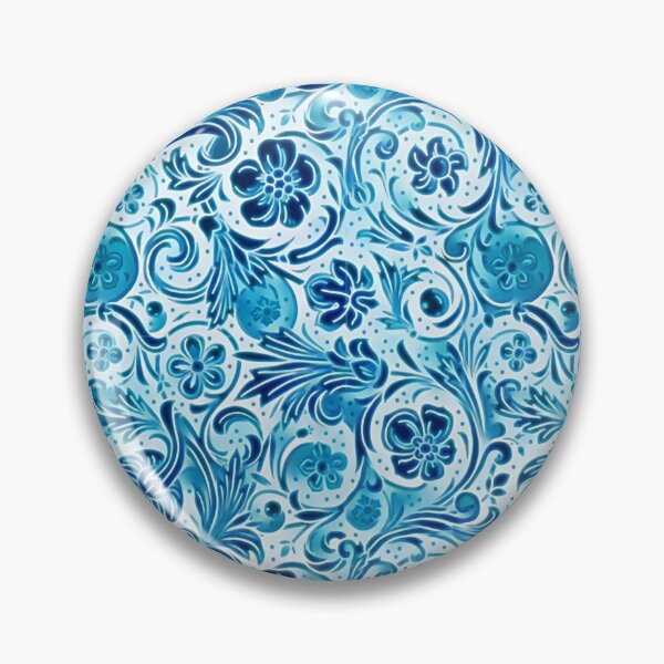 Item preview, Blue Flower Pattern designed and sold by ClassicalAnime.