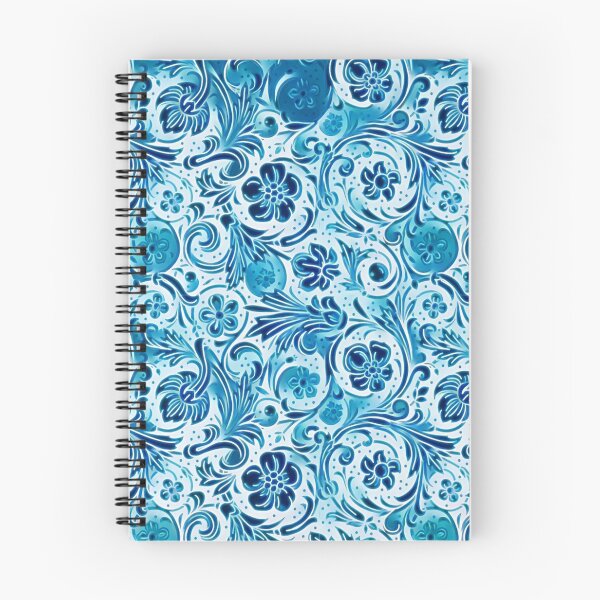 Item preview, Blue Flower Pattern designed and sold by ClassicalAnime.
