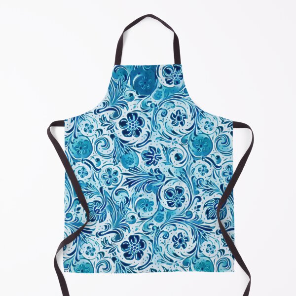 Item preview, Blue Flower Pattern designed and sold by ClassicalAnime.