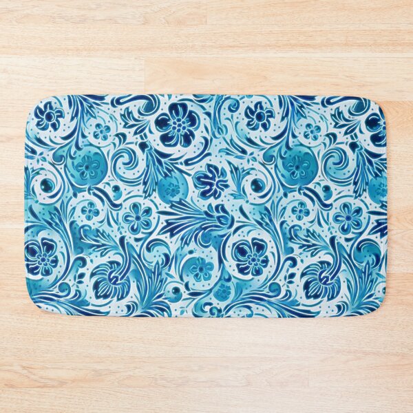 Item preview, Blue Flower Pattern designed and sold by ClassicalAnime.
