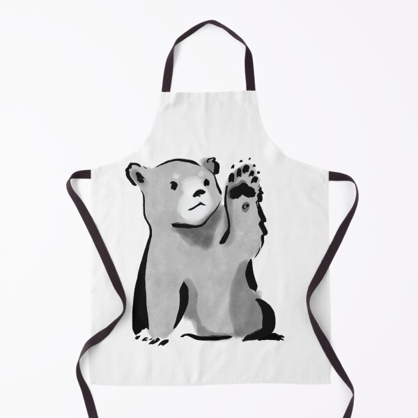 Artikelvorschau, Little Bear Cub Brushwork Aquarell entworfen und verkauft von AcuteLines.