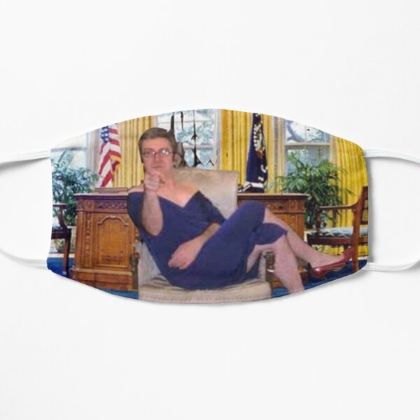 Clinton in Blue Dress Small Mask