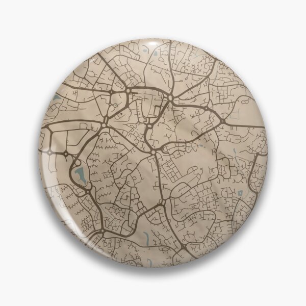 Item preview, Bracknell Sepia Map designed and sold by CPTVDesign.