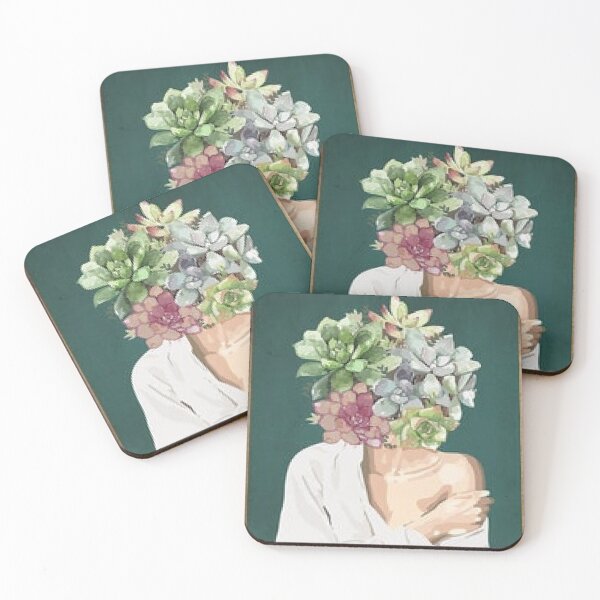 Item preview, Fun Flower Pot Head Lady print on Gifts, Apparel, Home Decor For Pot Heads and Flower People. designed and sold by lduke47.