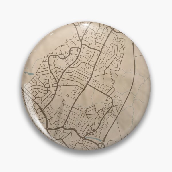 Item preview, Waterlooville Sepia Map designed and sold by CPTVDesign.