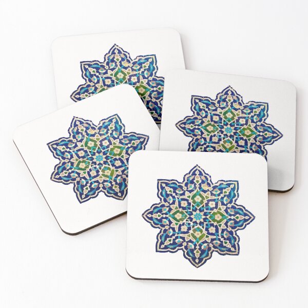 Item preview, Persian turquoise blue Mosaic Art designed and sold by Zodiac-Mania.