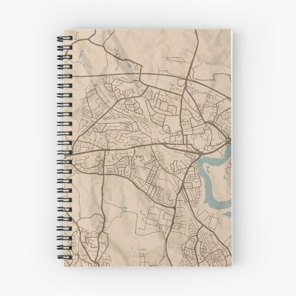 Item preview, Fareham Sepia Map designed and sold by CPTVDesign.