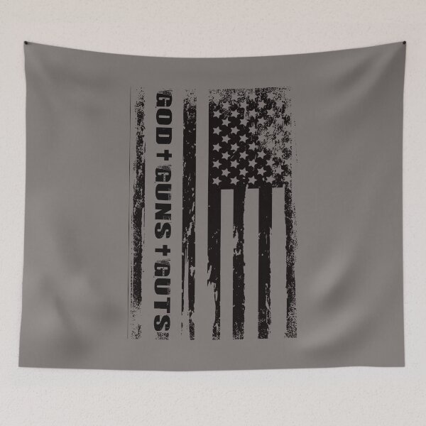 Aperçu de l'œuvre GOD GUNS GUTS AMERICAN GLORY créée et vendue par VineImage.