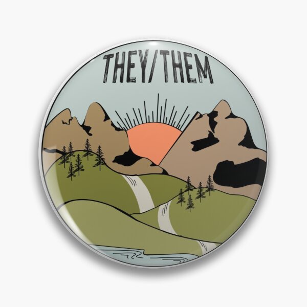 Item preview, They/ Them Adventurecore pronoun tag  designed and sold by katgwoods.