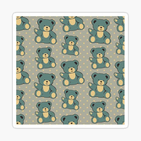 Boujee Teddy Bears Seamless Pattern