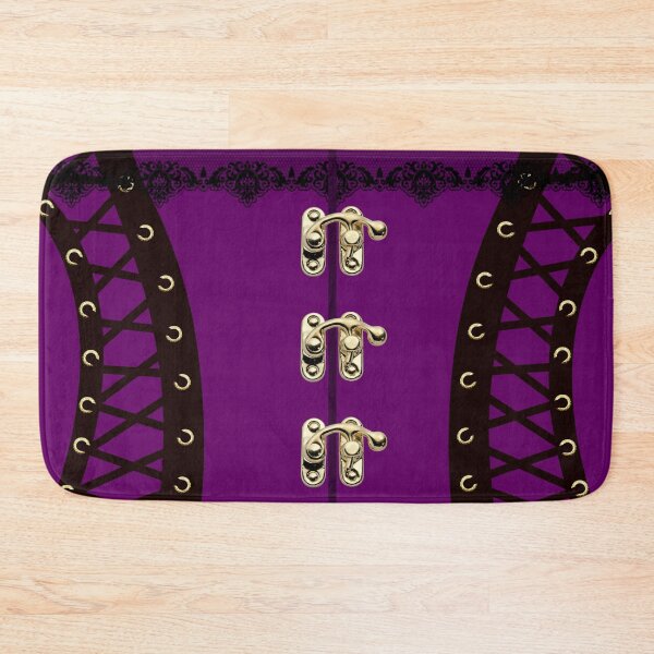 Item preview, plain Purple & Black Victorian waspie corset designed and sold by Kestrelle.