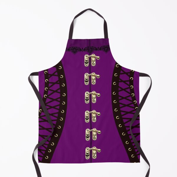 Item preview, plain Purple & Black Victorian waspie corset designed and sold by Kestrelle.