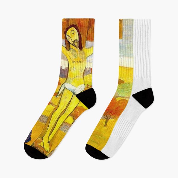 Item preview,  GAUGUIN : Vintage 1962 The Yellow Christ Painting Art Gallery Advertising Print designed and sold by posterbobs.