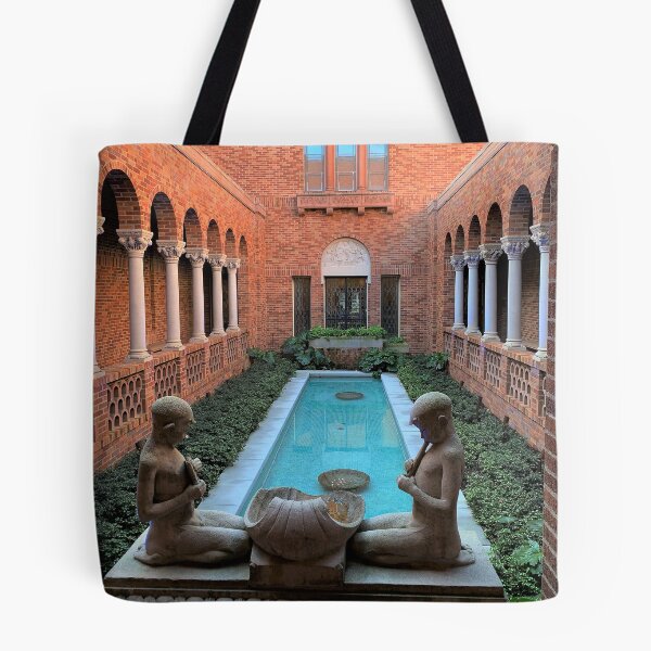 Item preview, University of Oregon JSMA Courtyard Satyrs designed and sold by RedJayTreasures.