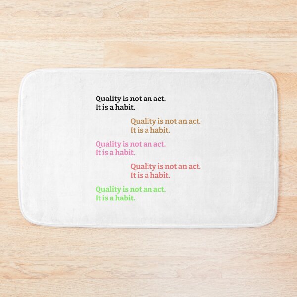 Item preview, Quality Is Not An Act It Is A Habit Sticker Pack designed and sold by kickwear-com.