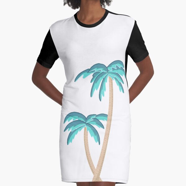 Palm tree 2025 t shirt dress