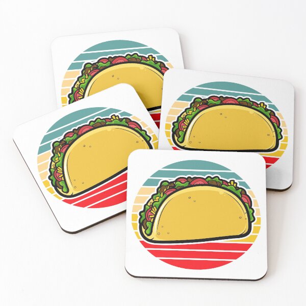 Item preview, Taco Retro Sunset Mexican Fast Food designed and sold by TheButtonCrew.