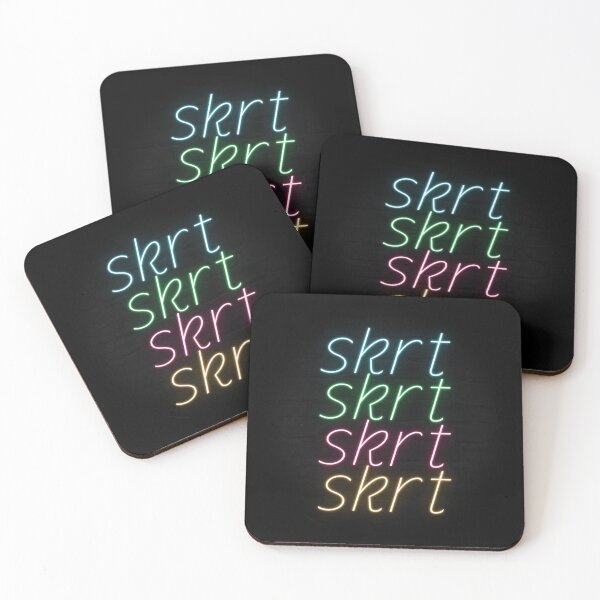Item preview, Skrt Skrt Skrt Skrt Neon Text designed and sold by dylanxh.