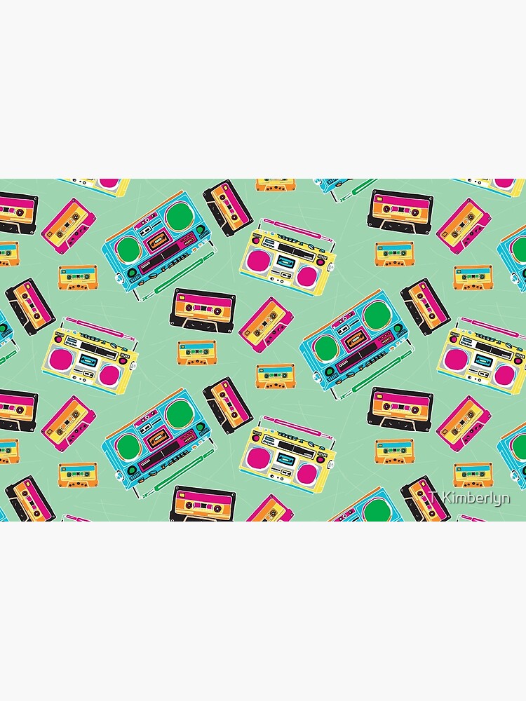 80's Music Boombox and Cassette tapes by RenegadeBhavior
