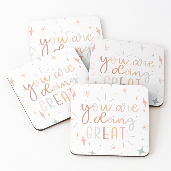 Item preview, You Are Doing Great Pastel Print designed and sold by Daily Bloom Art.