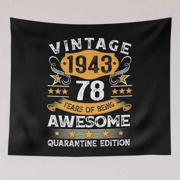 Item preview, 78 Years Old Gift Vintage 1943 78th Birthday Quarantine designed and sold by anniversaryshop.