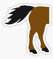 horse buttock horse silhouette silhouette shadow symbol logo stallion Sticker