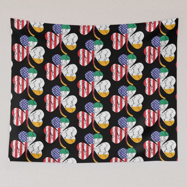 Item preview, St Patricks Day Irish American Flag Shirt Shamrock Gift designed and sold by hasanmasud.