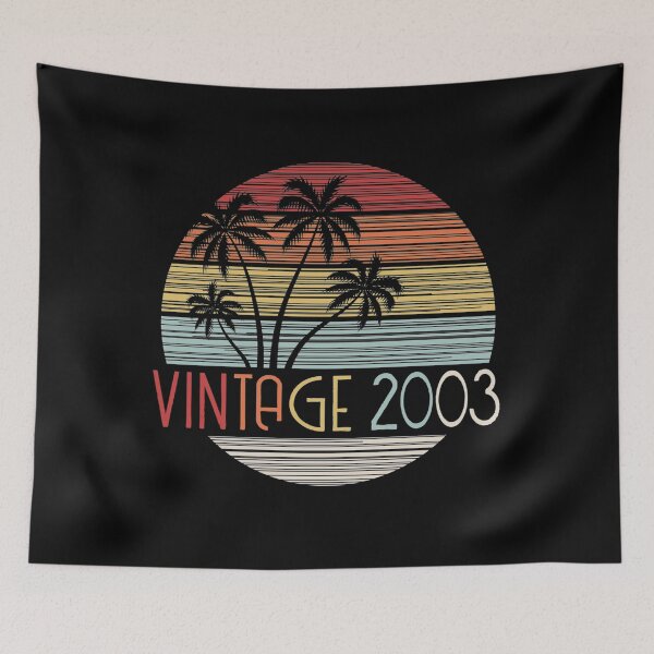 Item preview, Vintage 2003 Sunset Palm Tree 18 Year Old Gift 18th Birthday designed and sold by anniversaryshop.