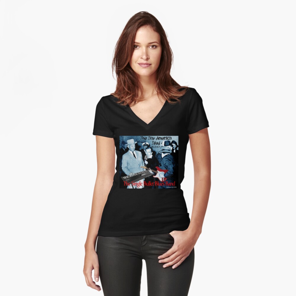 Item preview, Fitted V-Neck T-Shirt designed and sold by EyeMagined.
