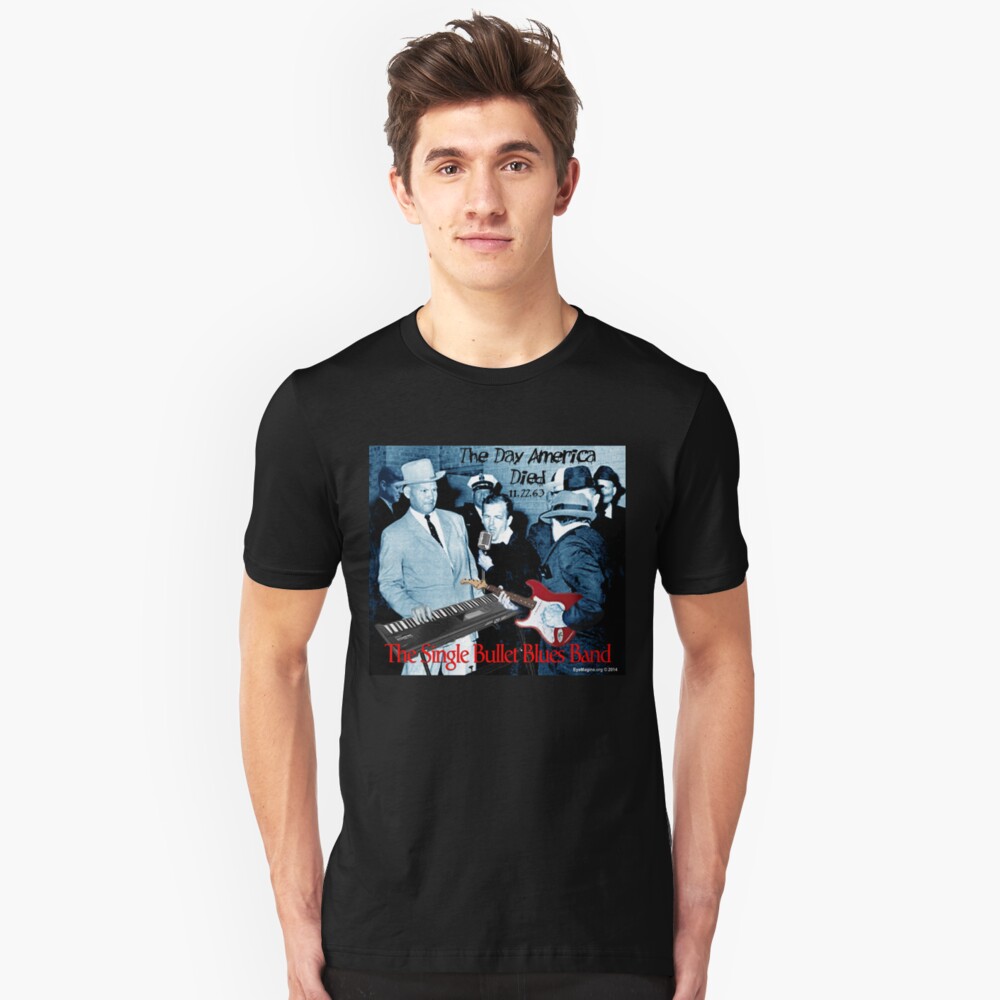 The Single Bullet Blues Band Slim Fit T-Shirt