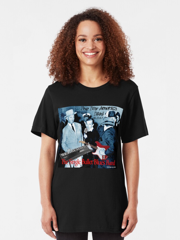 Alternate view of The Single Bullet Blues Band Slim Fit T-Shirt