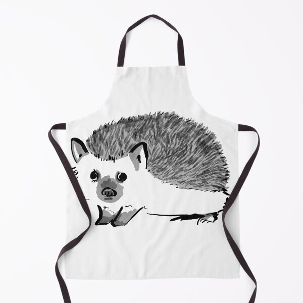 Artikelvorschau, Wer bist du? Odd Little Hedgehog Brushwork Aquarell entworfen und verkauft von AcuteLines.