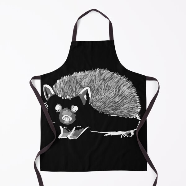 Artikelvorschau, Wer bist du? Odd Little Hedgehog Brushwork Aquarell - Weiß entworfen und verkauft von AcuteLines.