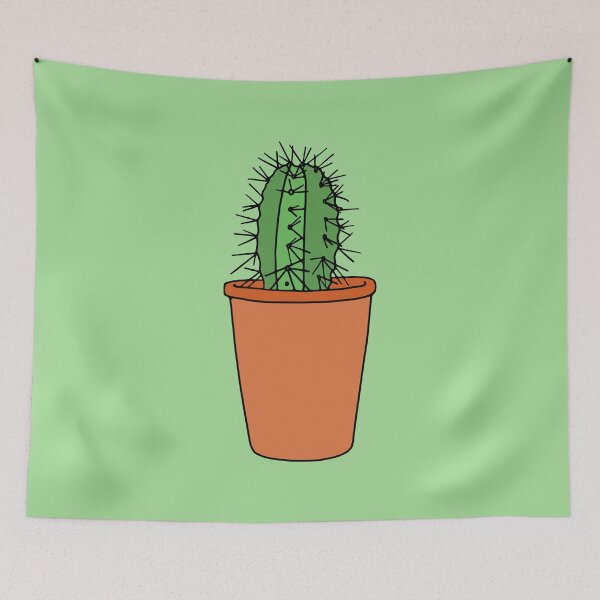 Item preview, Potted Green Cactus designed and sold by murialbezanson.