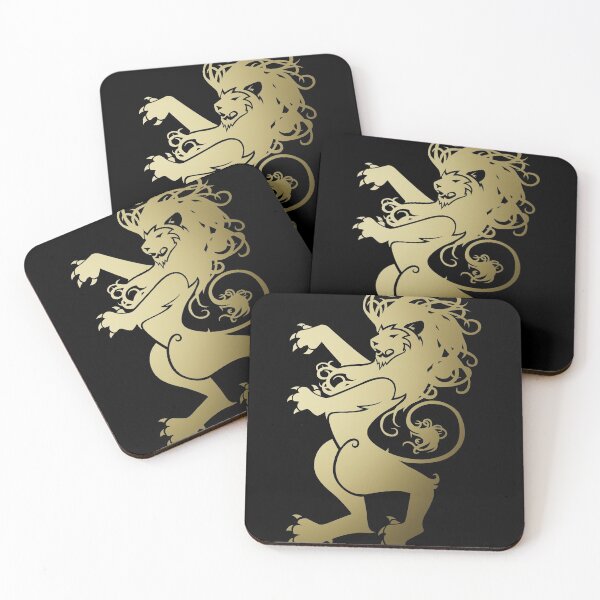 Item preview, Rampant Lion Gold on Black designed and sold by JSNGNE.
