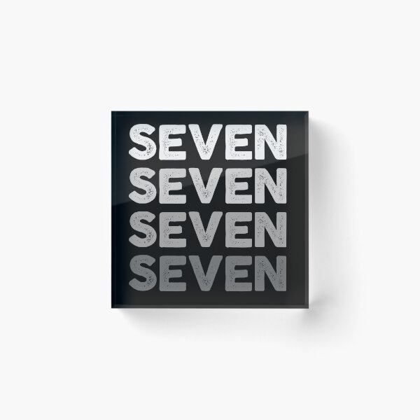 Item preview, 7th Kids Birthday, Adults Favorite Number Seven, Sports Grey designed and sold by The Princess Saves Herself.