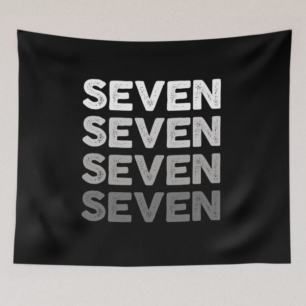 Item preview, 7th Kids Birthday, Adults Favorite Number Seven, Sports Grey designed and sold by The Princess Saves Herself.
