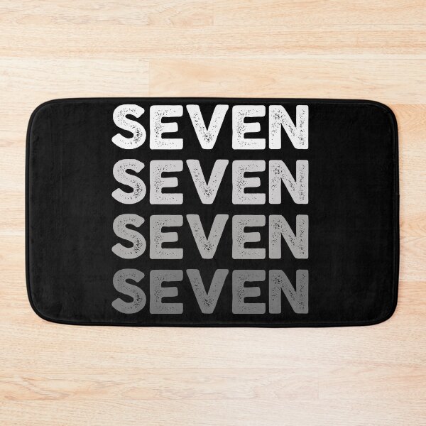 Item preview, 7th Kids Birthday, Adults Favorite Number Seven, Sports Grey designed and sold by The Princess Saves Herself.