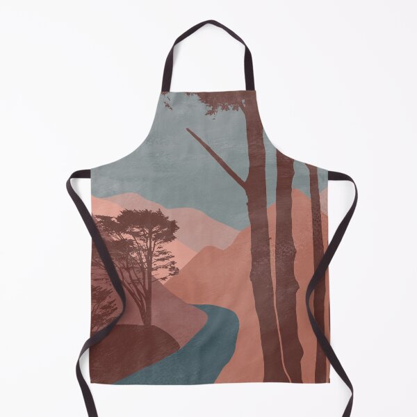 Item preview, Mountain orange and blue art designed and sold by StudioArtNew.