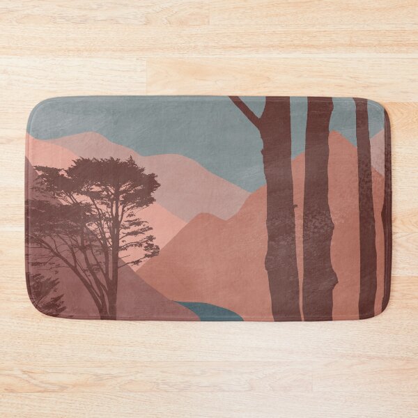 Item preview, Mountain orange and blue art designed and sold by StudioArtNew.