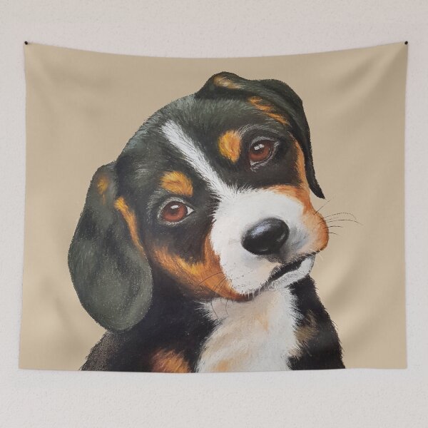 Item preview, Puppy Pastel Drawing designed and sold by MyArtefacts.