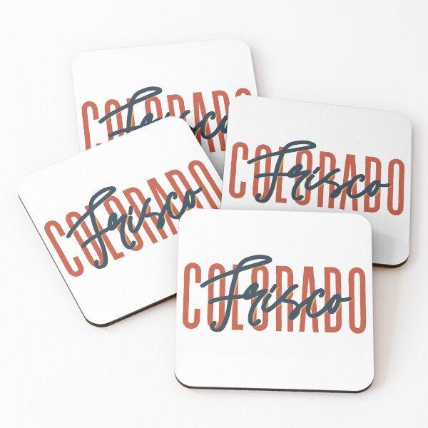 Item preview, Frisco Colorado // Script Design // State Flag Colors designed and sold by KylieBeth Designs.