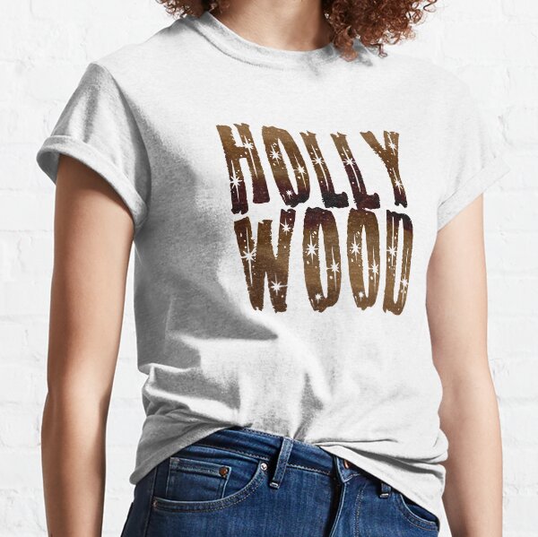 Vintage Cute Faded Hollywood Coffee and Stars Classic T-Shirt