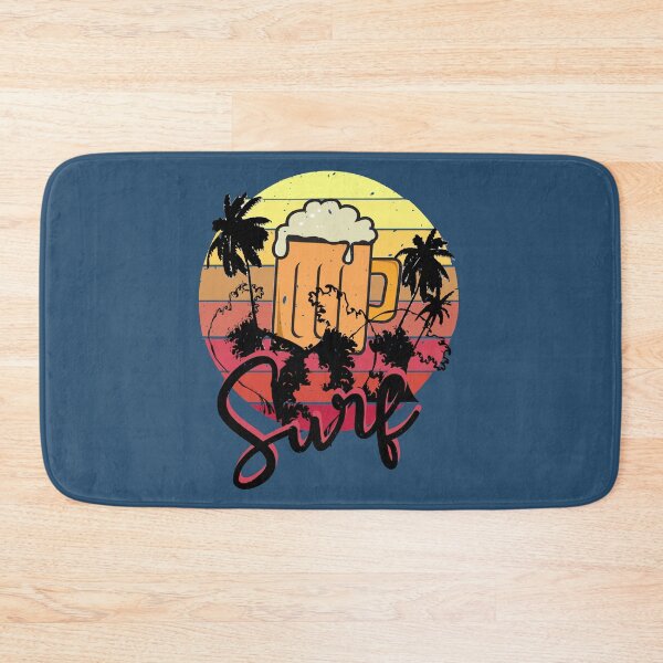 Item preview, Surf - Vintage beach summer vibe beer glass designed and sold by Soul  ArtLove.