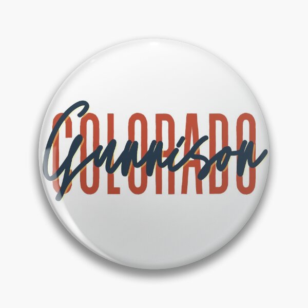 Item preview, Gunnison Colorado // Script Design // State Flag Colors designed and sold by KylieBeth Designs.