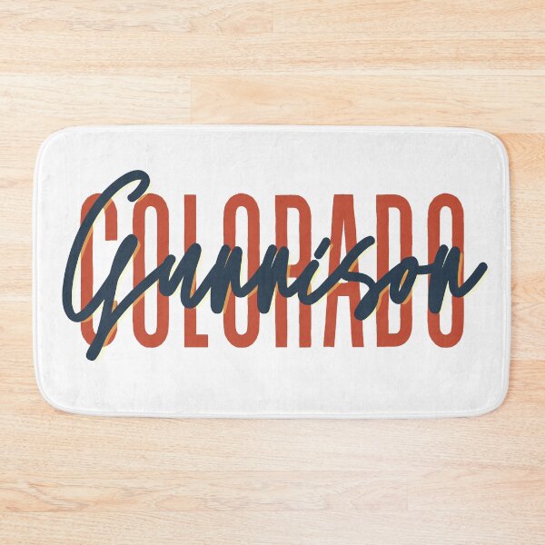 Item preview, Gunnison Colorado // Script Design // State Flag Colors designed and sold by KylieBeth Designs.